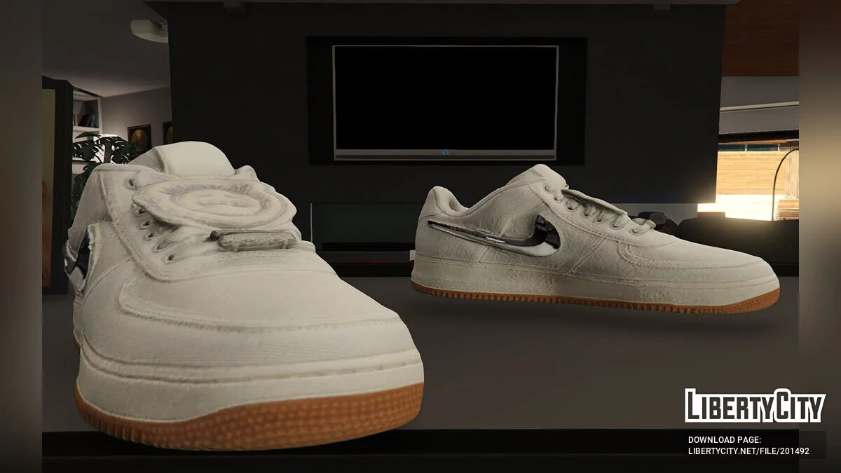 Travis Scott X Nike Air Force 1 Low Sail [Replace / FiveM / Rage MP] / GTA 5