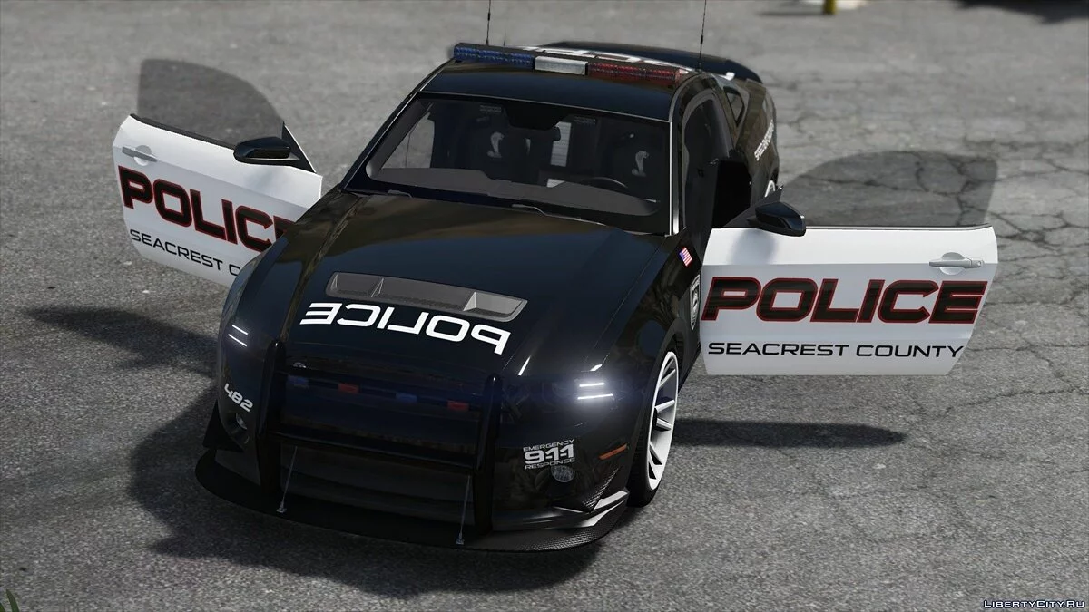 Ford Shelby GT500 | Hot Pursuit Police [Add-On / Replace | Template] 2.0 / GTA 5