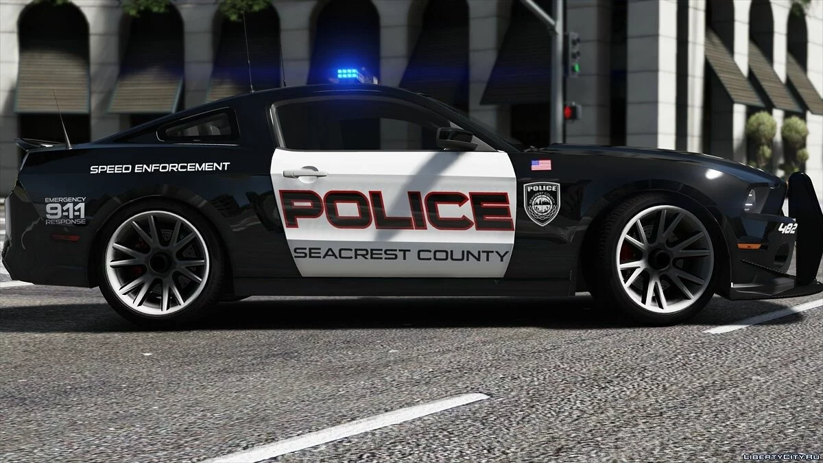 Ford Shelby GT500 | Hot Pursuit Police [Add-On / Replace | Template] 2.0 / GTA 5