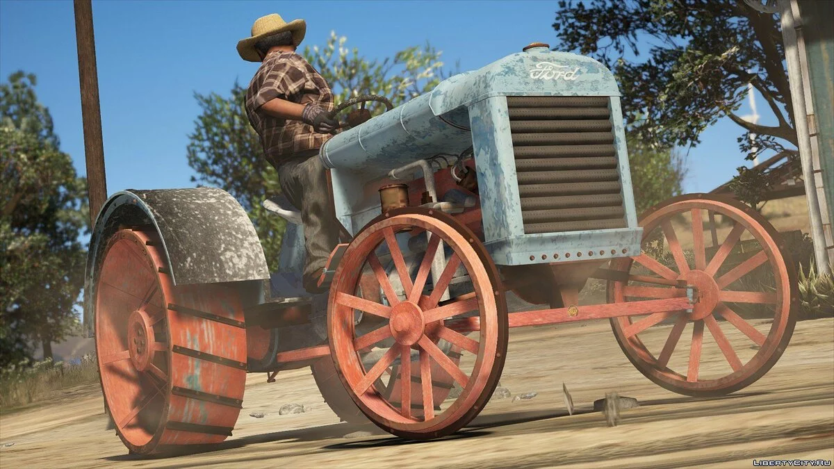 Old tractor retextured Ford 1.0 / GTA 5
