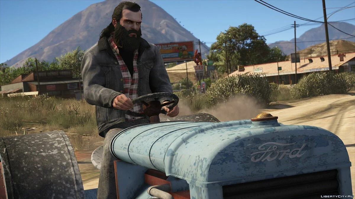 Old tractor retextured Ford 1.0 / GTA 5