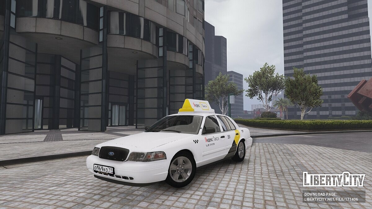 Скачать 2011 Ford Crown Victoria Yandex Taxi для GTA 5