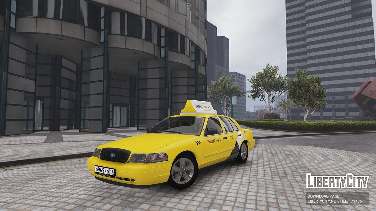 Скачать 2011 Ford Crown Victoria Yandex Taxi для GTA 5