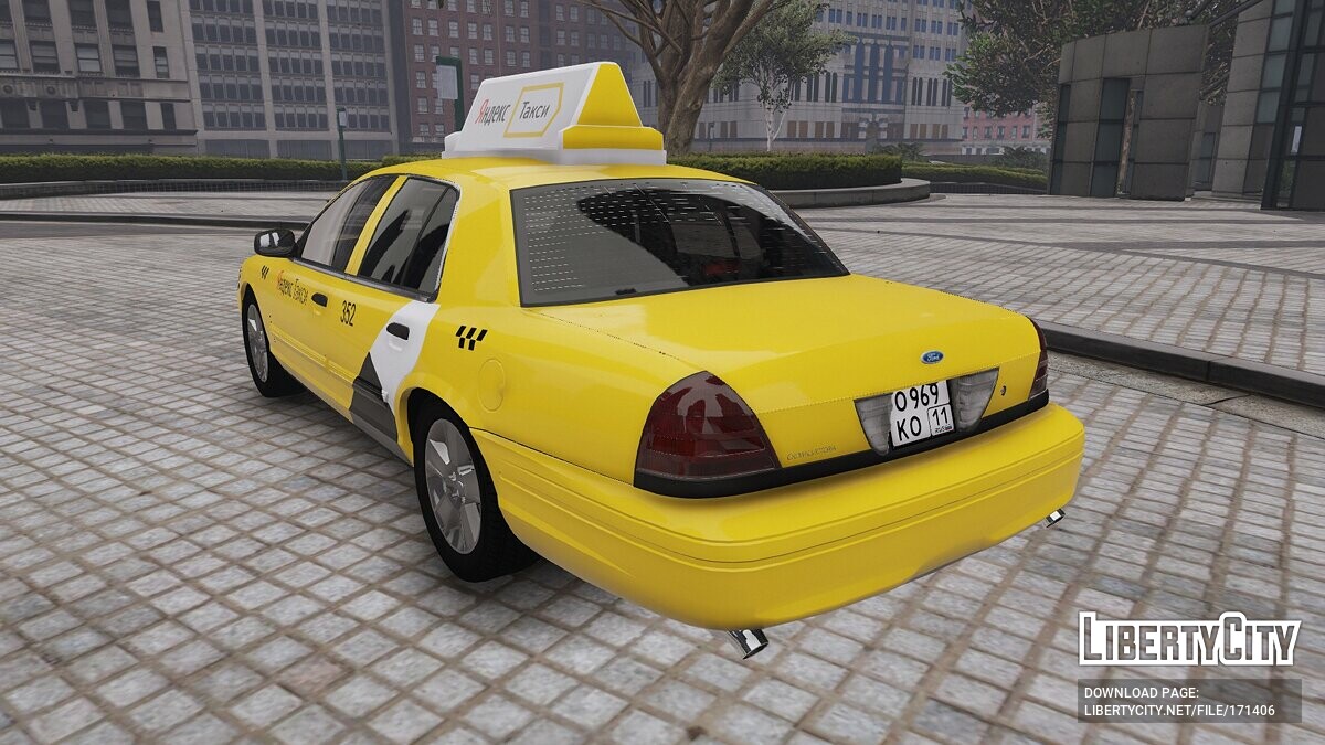 Скачать 2011 Ford Crown Victoria Yandex Taxi для GTA 5