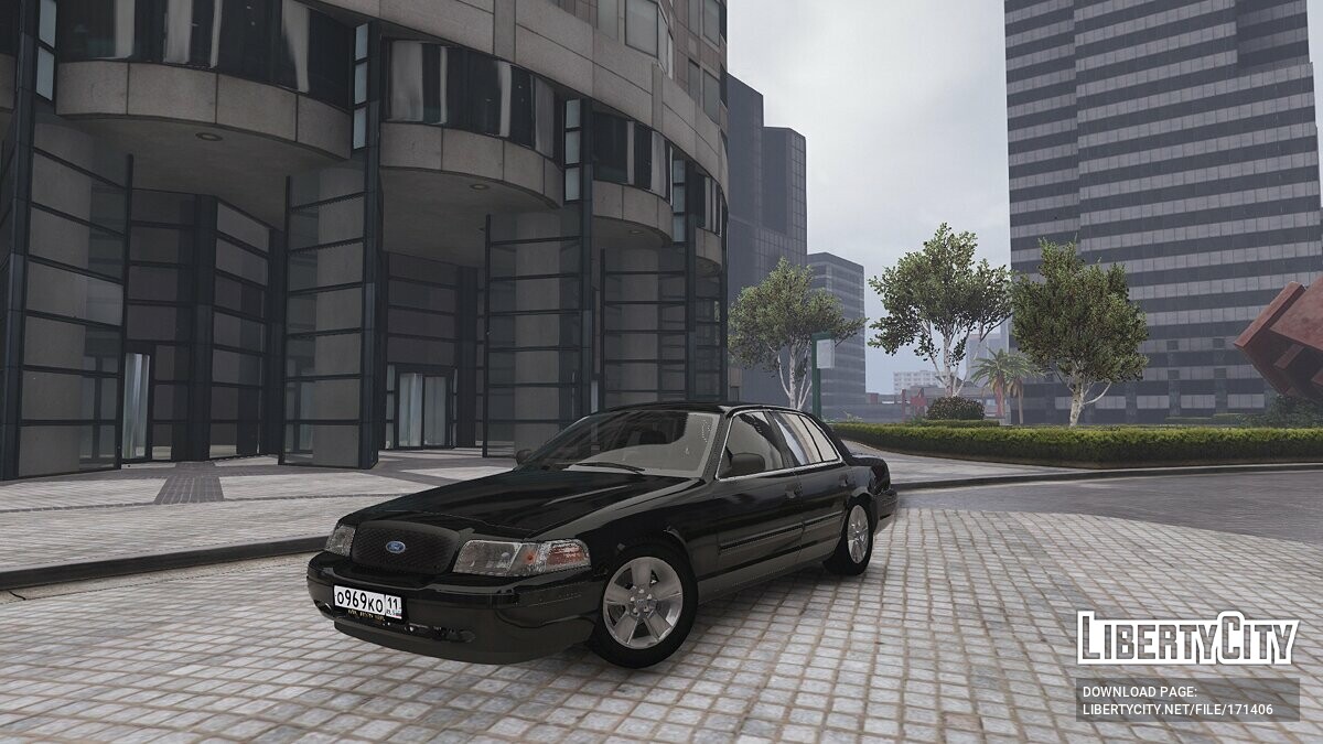 Скачать 2011 Ford Crown Victoria Yandex Taxi для GTA 5