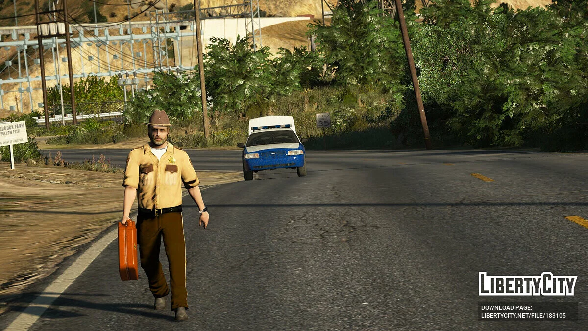 1999 & 2001 Ford Crown Victoria P71 King County Sheriff Department The Walking Dead Based [ Add-on | Non-els | Lods ] 1.0 / GTA 5