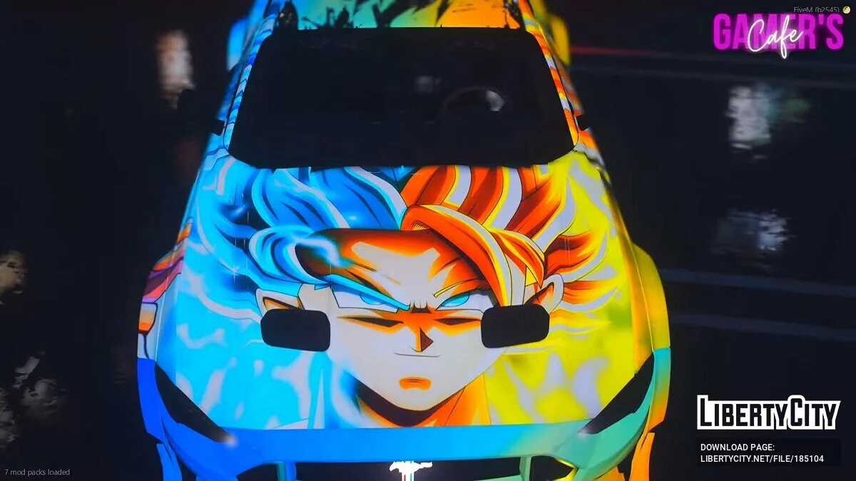 Mustang GT GOKU Supreme Edition 3D Animation / GTA 5
