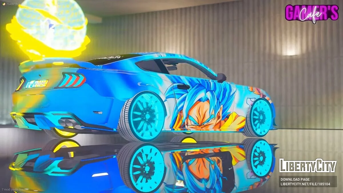 Mustang GT GOKU Supreme Edition 3D Animation / GTA 5