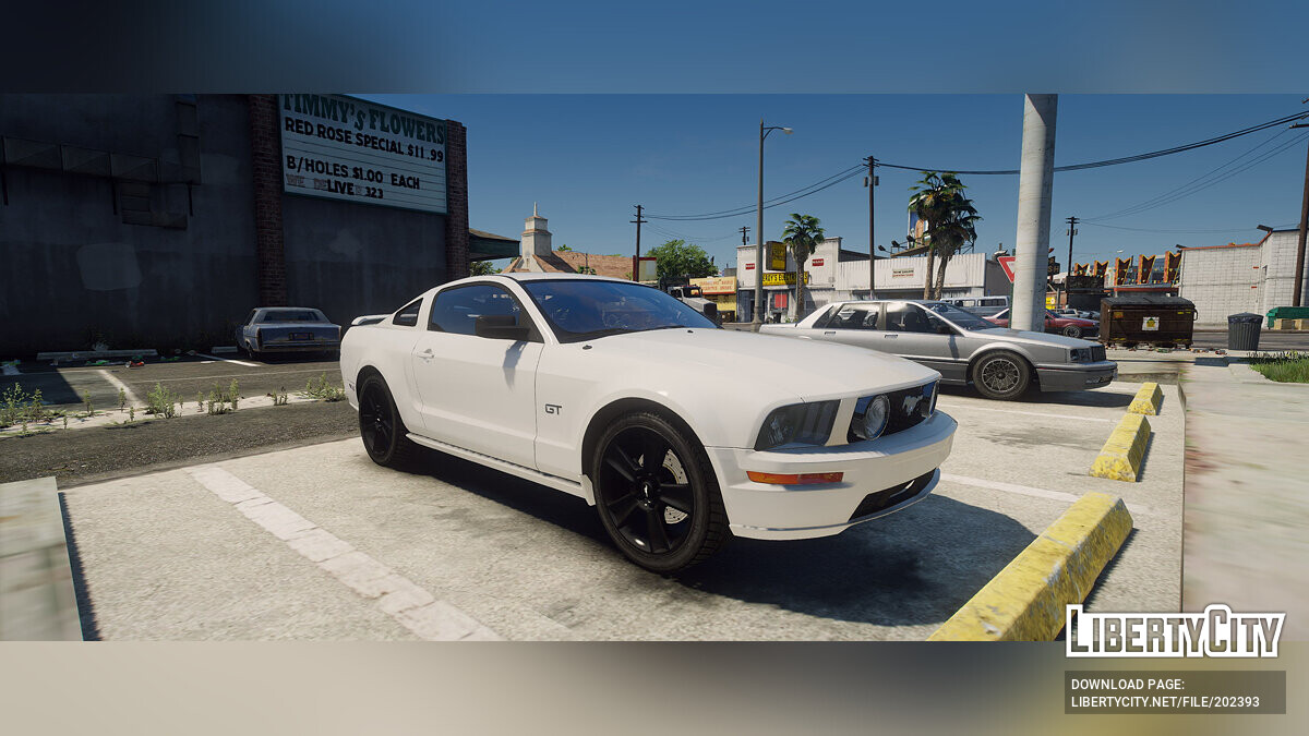 Скачать Ford Mustang GT MK.V 2005 v1.0 для GTA 5