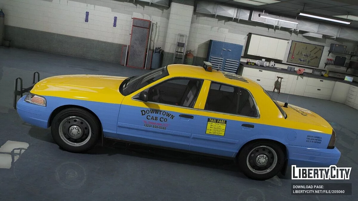 2011 Ford Crown Victoria Downtown Cab Co v3.0 / GTA 5