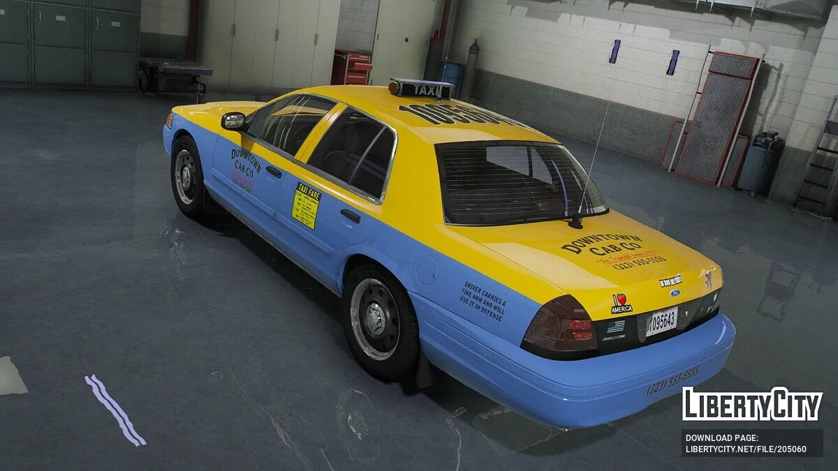 2011 Ford Crown Victoria Downtown Cab Co v3.0 / GTA 5