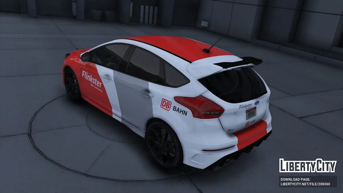 Ford Focus RS Flinkster DB-Bahn Carsharing / GTA 5