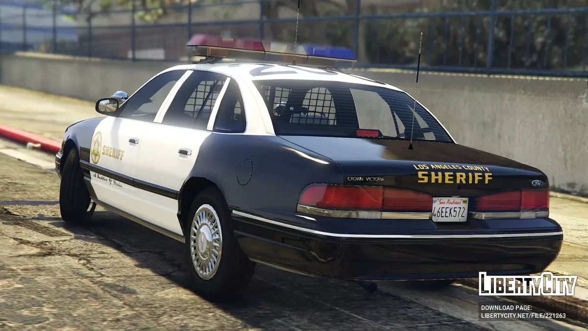 1997 Ford Crown Victoria P71- Los Angeles County Sheriff's Department v1.0 / GTA 5
