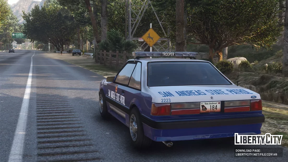 1990 Ford Mustang GT San Andreas State Patrol / GTA 5
