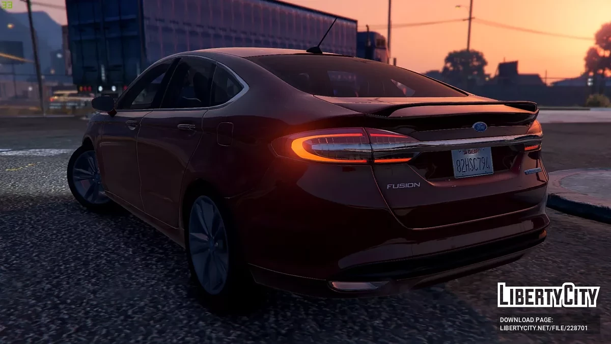 Ford Fusion 2018 Stock Civil / GTA 5