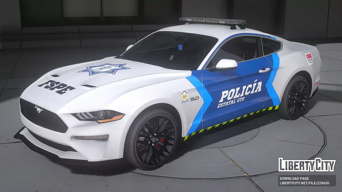 2018 Ford Mustang Policía estatal Guanajuato Mx / GTA 5