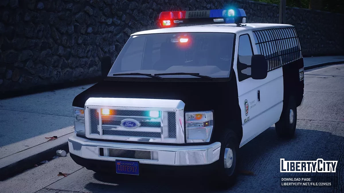 Ford E350 Van Police Transporter / GTA 5