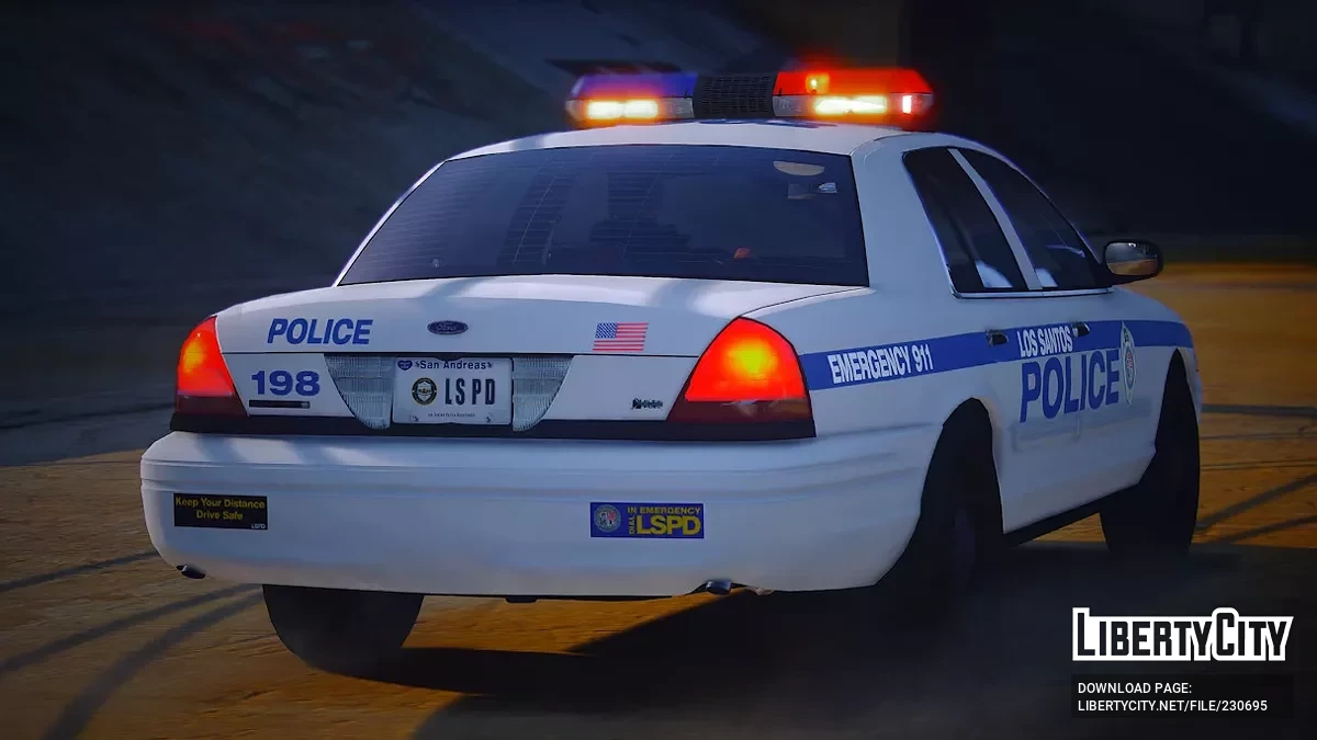 Ford Crown Victoria - Code 3 MX7000 / GTA 5