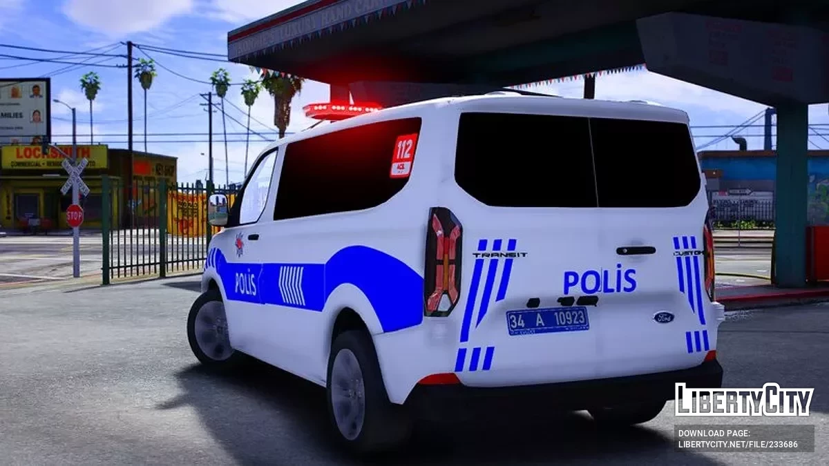 Ford Transit Custom 2025 Asayiş Ekip Aracı / GTA 5