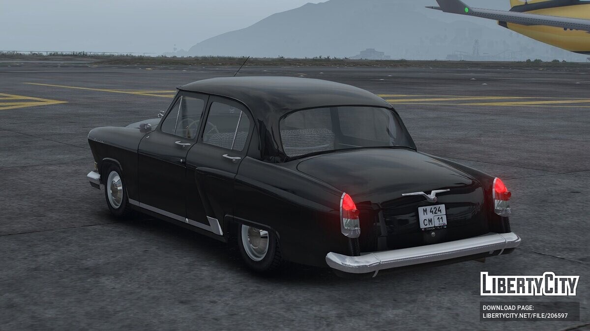 Скачать 1965 GAZ 21 Black Lightning Черная молния для GTA 5