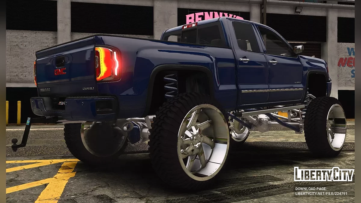 Custom Tuned Squatted Clipz GMC Sierra Denali HD / GTA 5