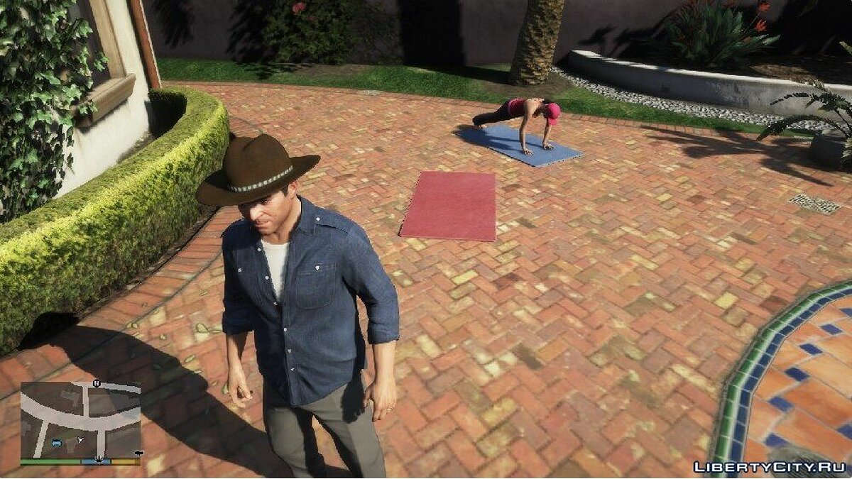 Скачать Cowboy Hat for Michael Franklin and Trevor для GTA 5