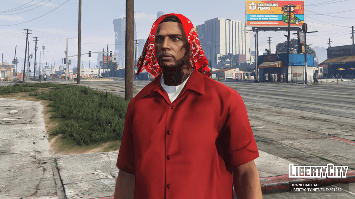 Скачать Loose Head Bandana для MP Male для GTA 5