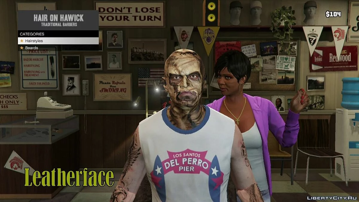 Страшные лица для Тревора 1.1 / GTA 5