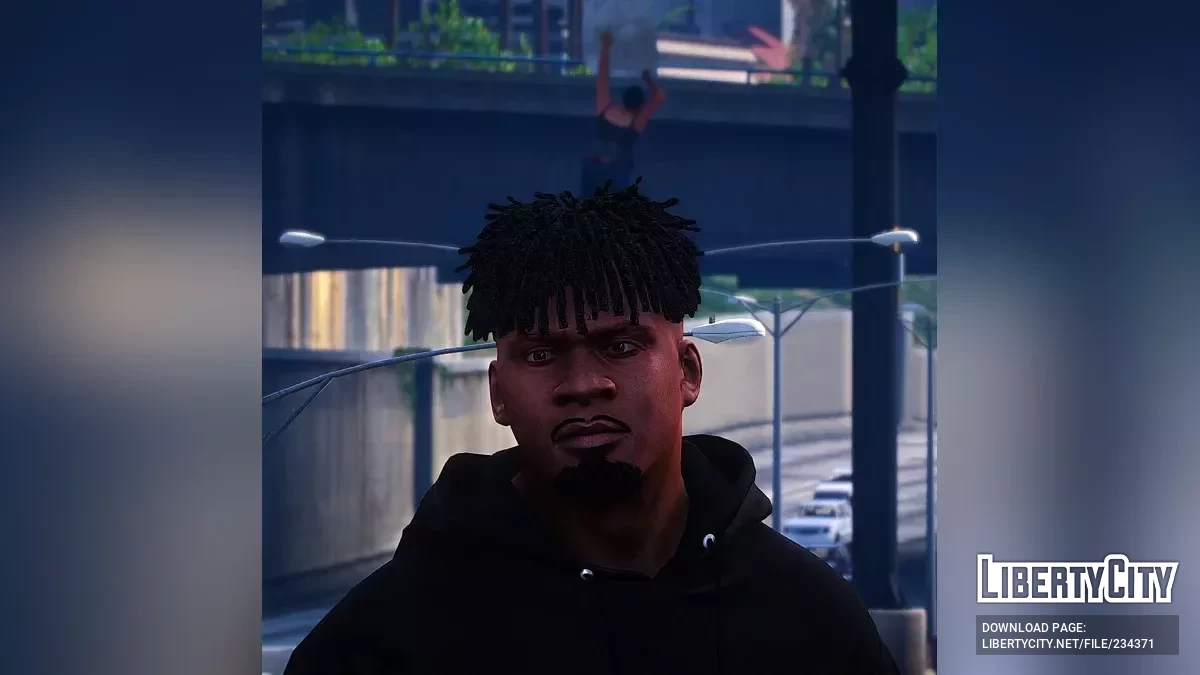 Новая прическа и борода в стиле Chicago Wicks для Франклина / GTA 5