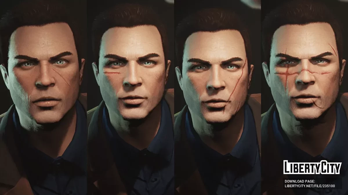 Шрамы на лице для MP Male / Female / GTA 5