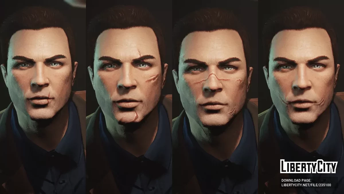 Шрамы на лице для MP Male / Female / GTA 5