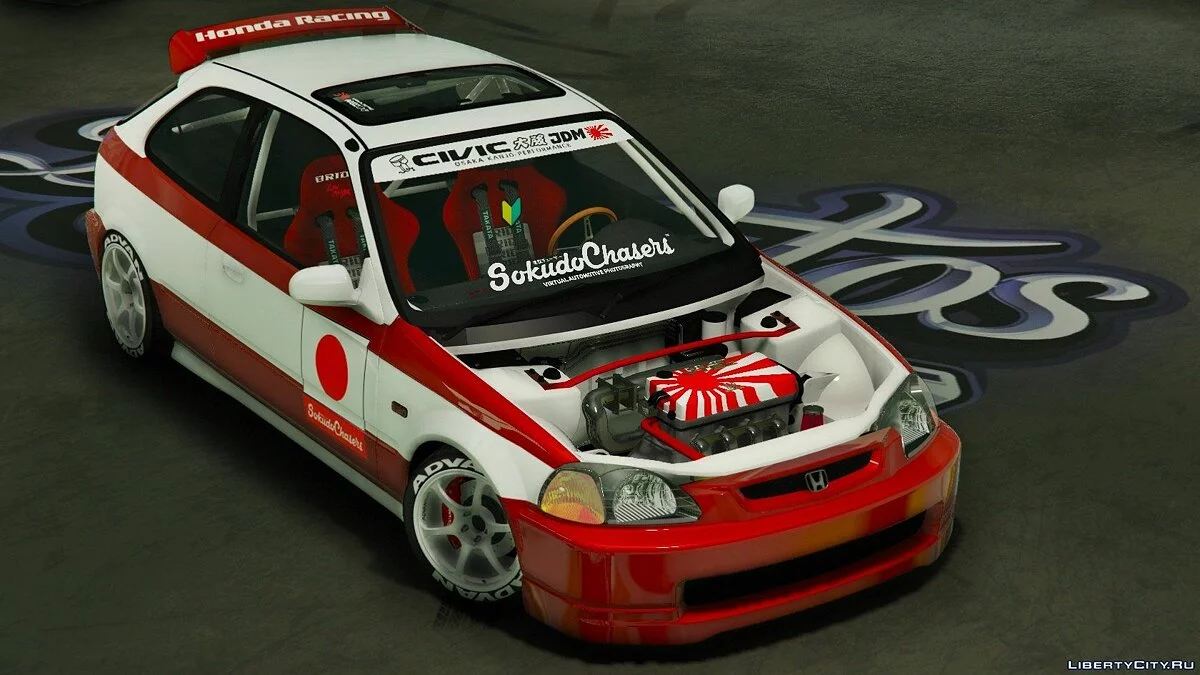 Honda Civic EK9 Kanjo Edition [Tuning | Template] 1.1 / GTA 5