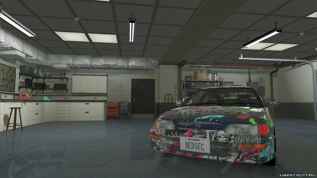 Honda CRX Dedsec Edition [Addon/Replace] 1.0 / GTA 5