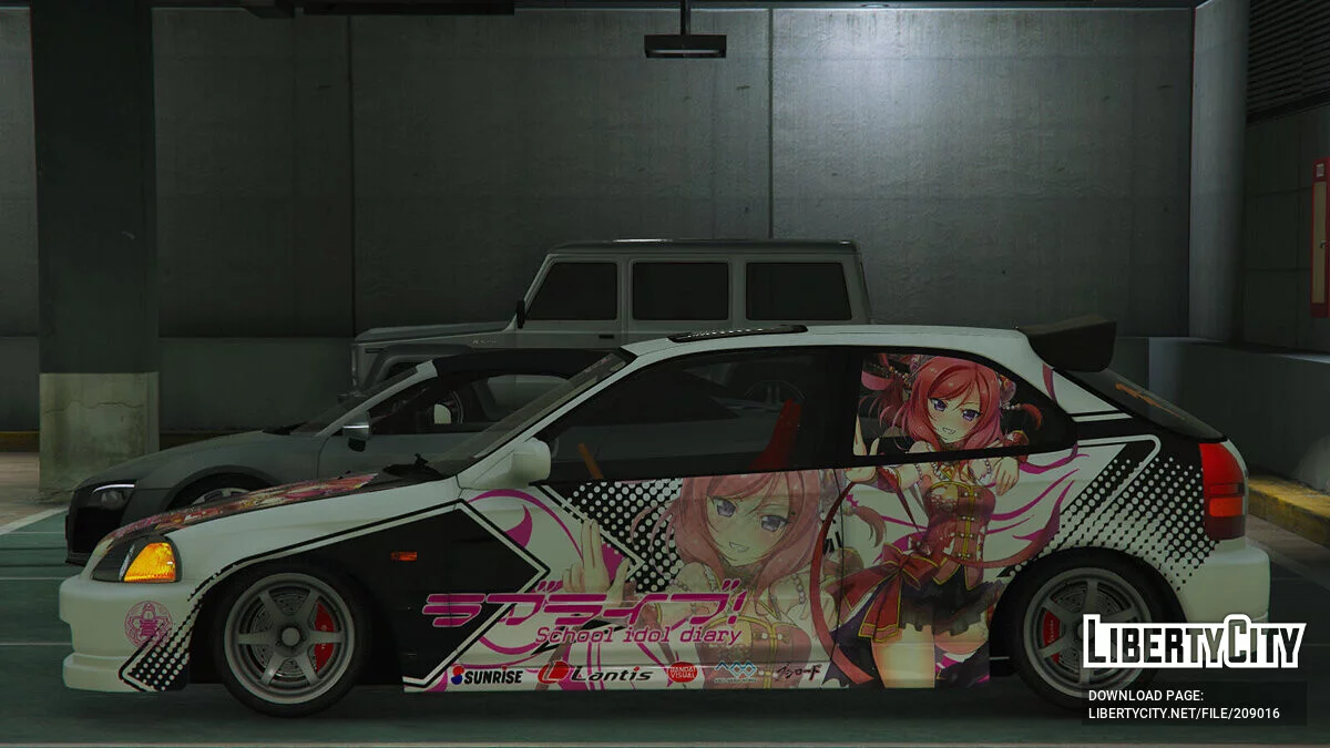 Honda Civic Type-R (EK9) LOVE LIVE! / GTA 5