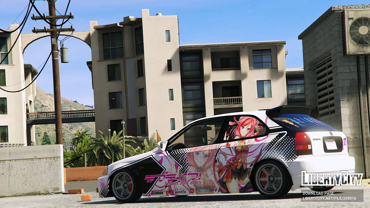 Honda Civic Type-R (EK9) LOVE LIVE! / GTA 5