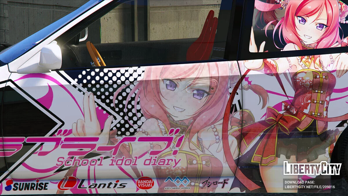 Honda Civic Type-R (EK9) LOVE LIVE! / GTA 5