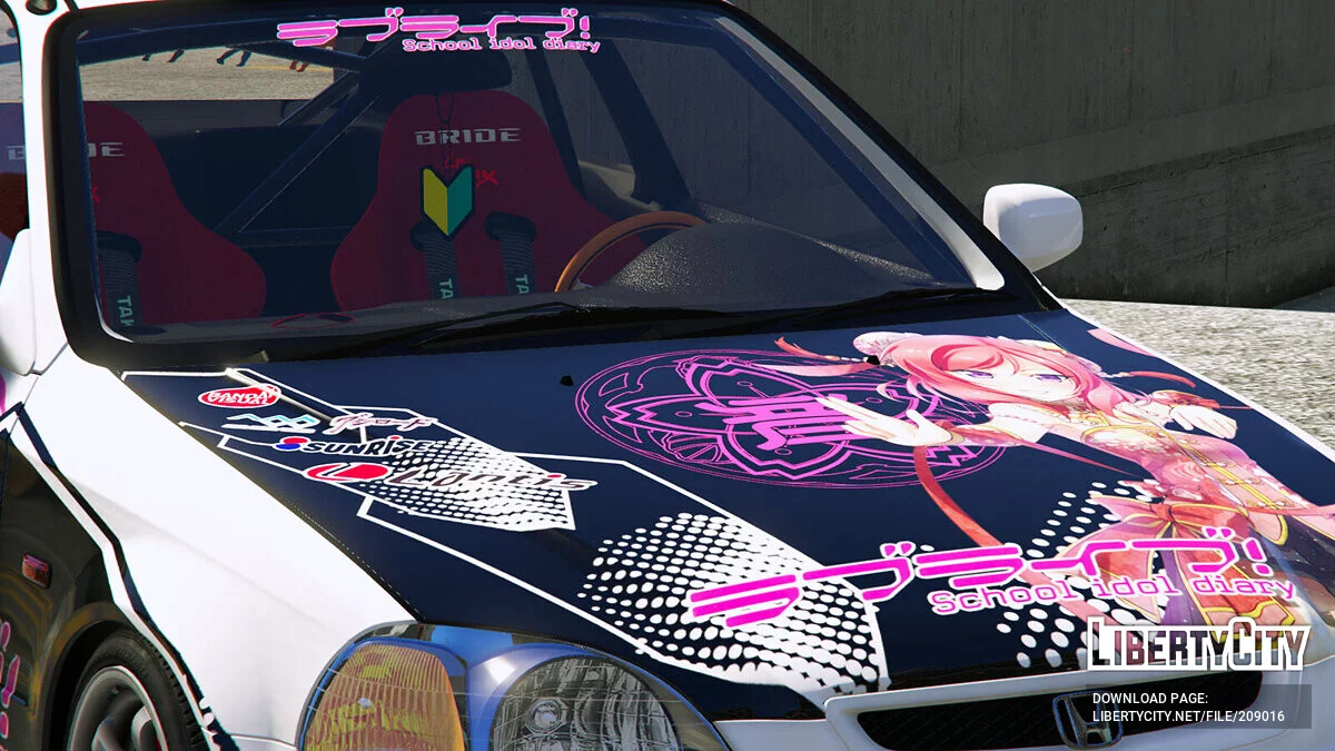 Honda Civic Type-R (EK9) LOVE LIVE! / GTA 5
