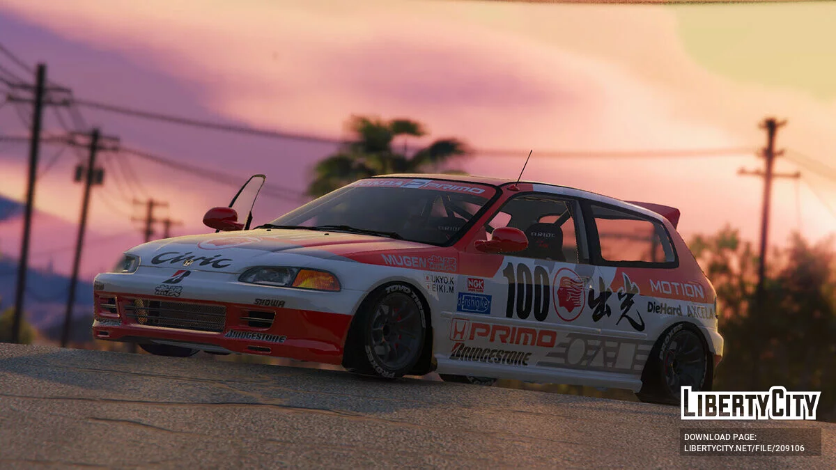 JTCC 1993 出光 Mugen Civic EG6 / GTA 5