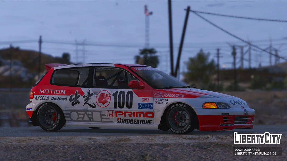 JTCC 1993 出光 Mugen Civic EG6 / GTA 5