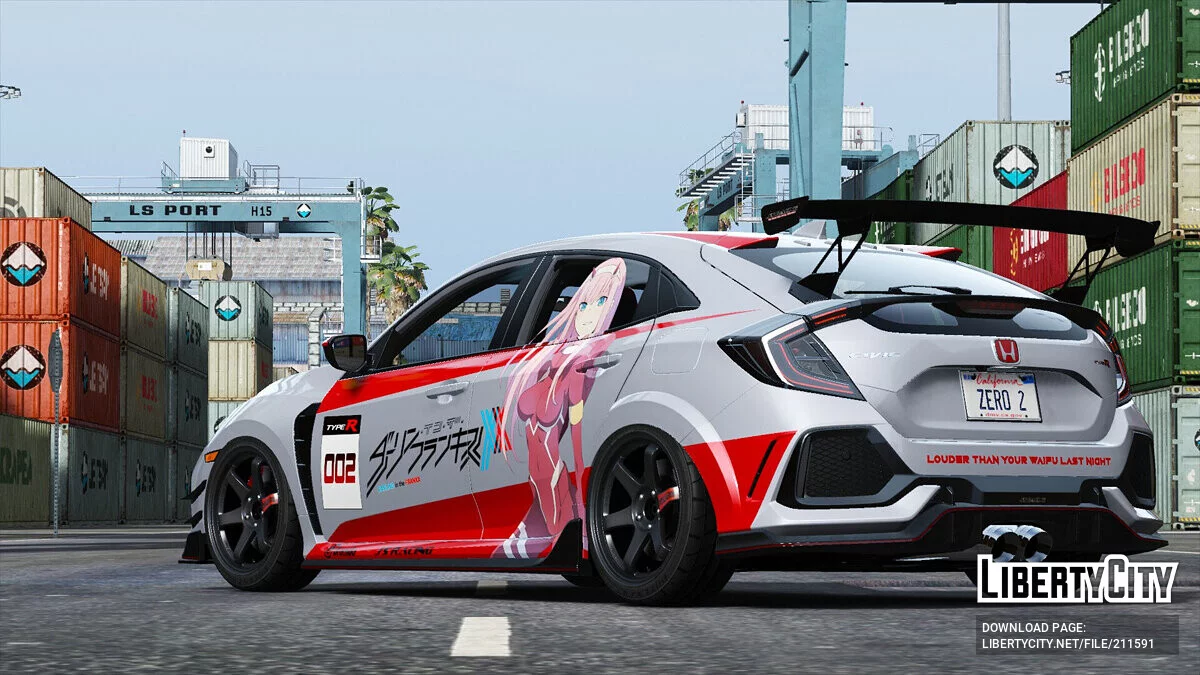 Honda Civic Type R FK8 Zero 2 (ゼロツー 痛車) / GTA 5