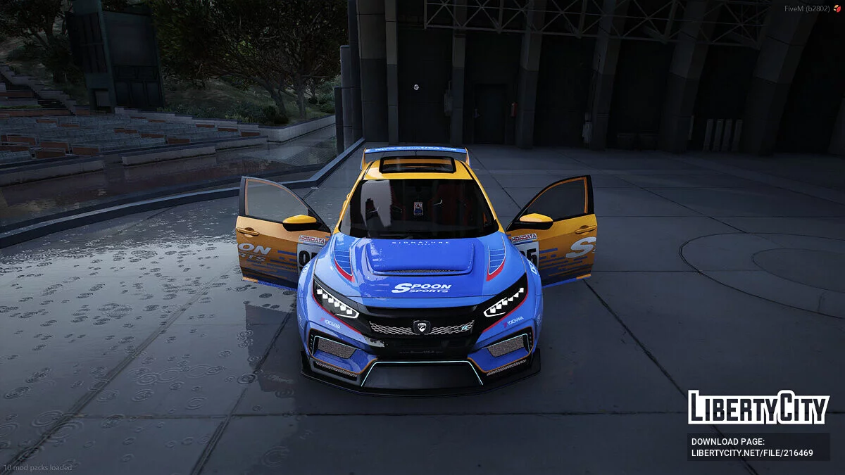 2023 Honda Civic Widebody Sport Limited Edition Custom Tuned Animated Spoon Sports Edition / GTA 5