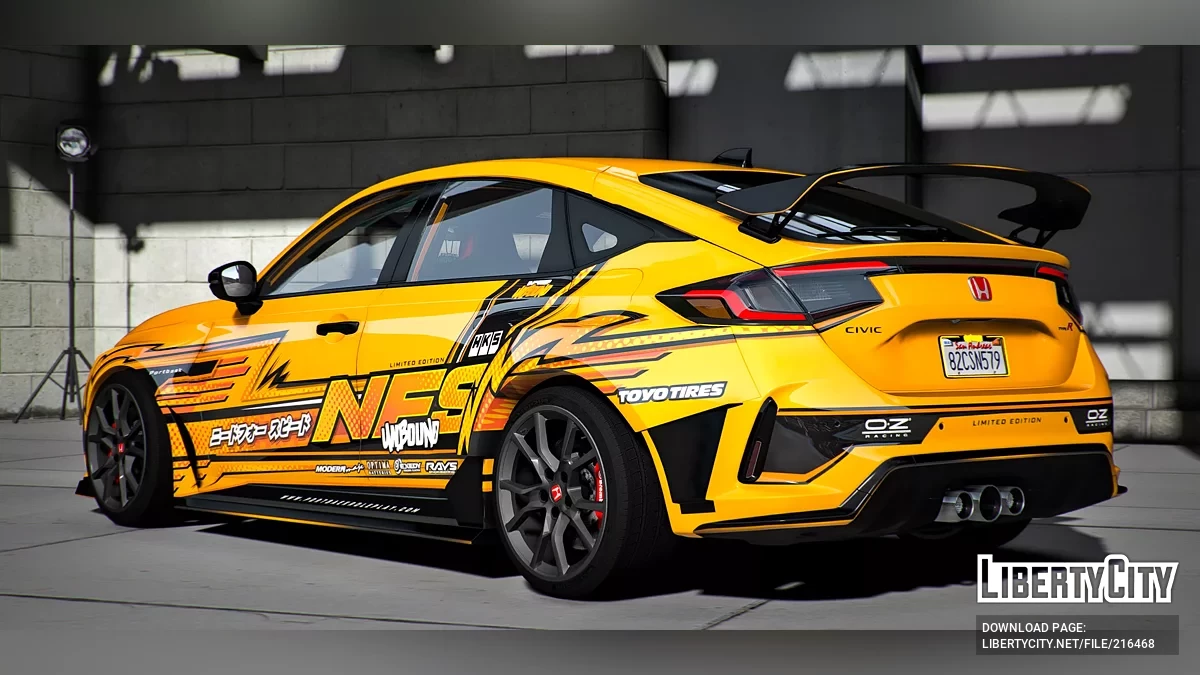 Custom Animated Honda Civic Type-R FL5 x NFS Unbound / GTA 5
