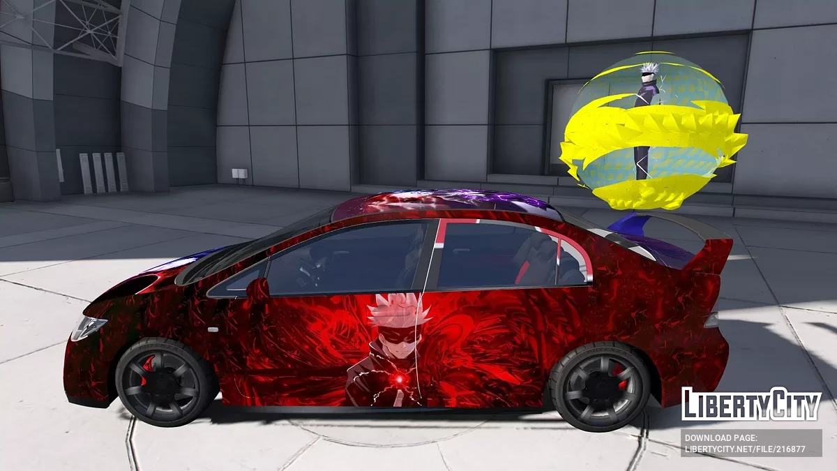 Honda Civic Satoru Gojo Edition / GTA 5
