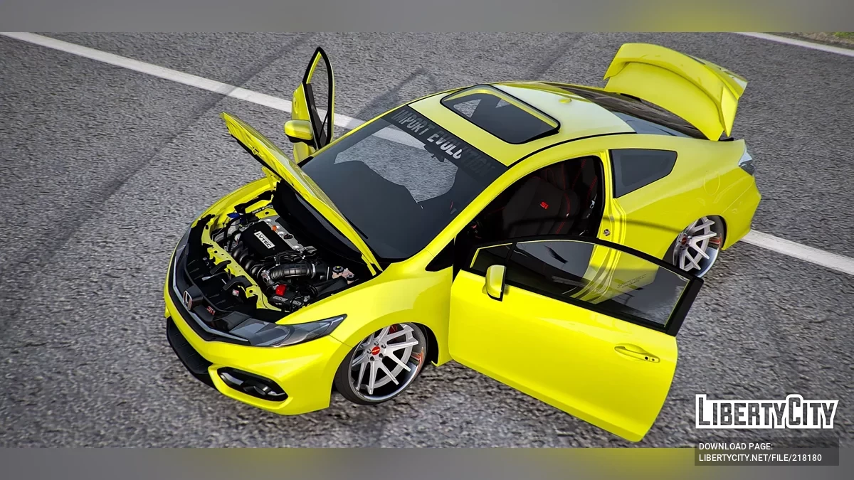 Honda Civic SI I-VTec DOHC Stanced 2 Door / GTA 5