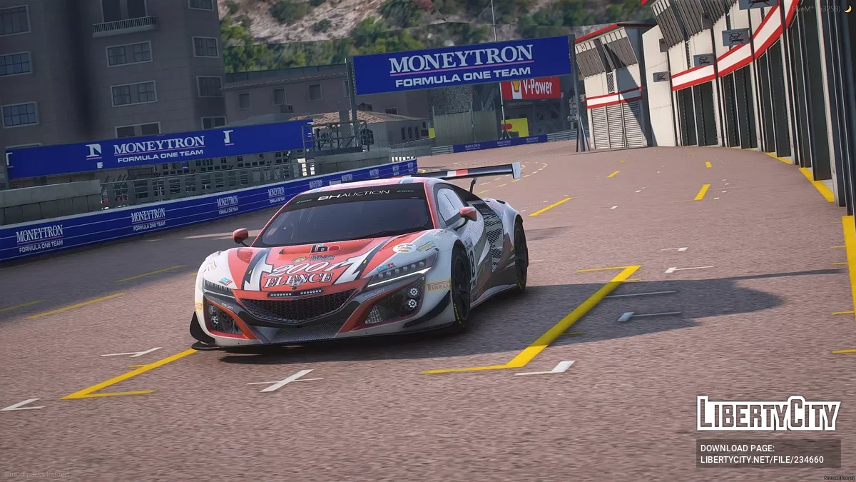 Honda NSX GT3 Evo [Дополнение / FiveM / Тюнинг / Шаблон] / GTA 5