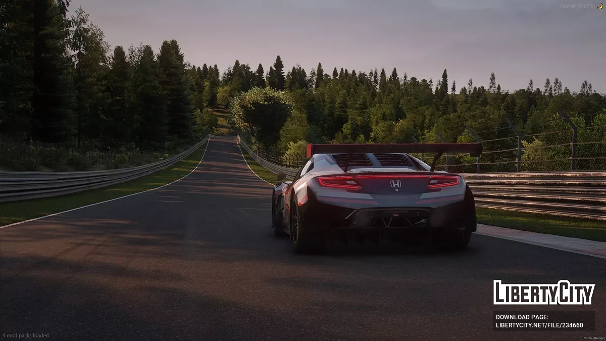 Honda NSX GT3 Evo [Дополнение / FiveM / Тюнинг / Шаблон] / GTA 5