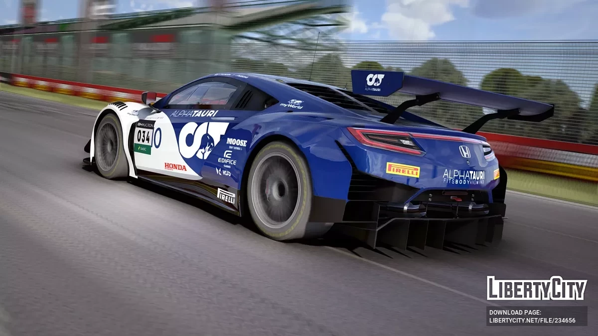 Honda NSX GT3 Evo v1.0 / GTA 5