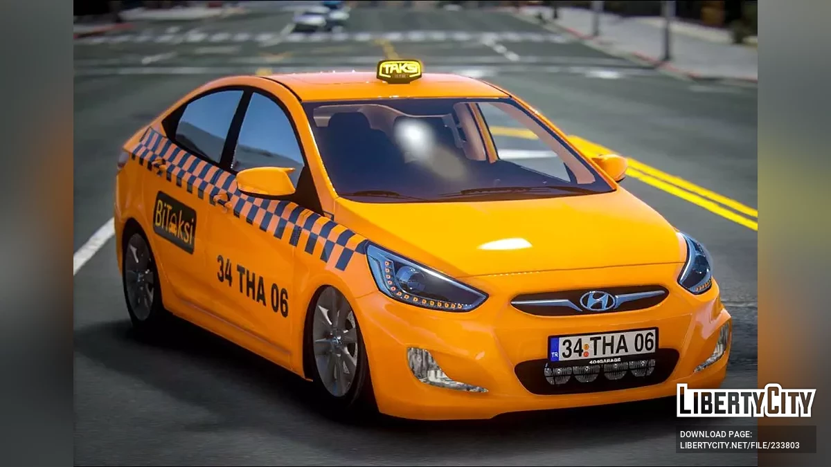 Hyundai Accent Blue Taksi / GTA 5