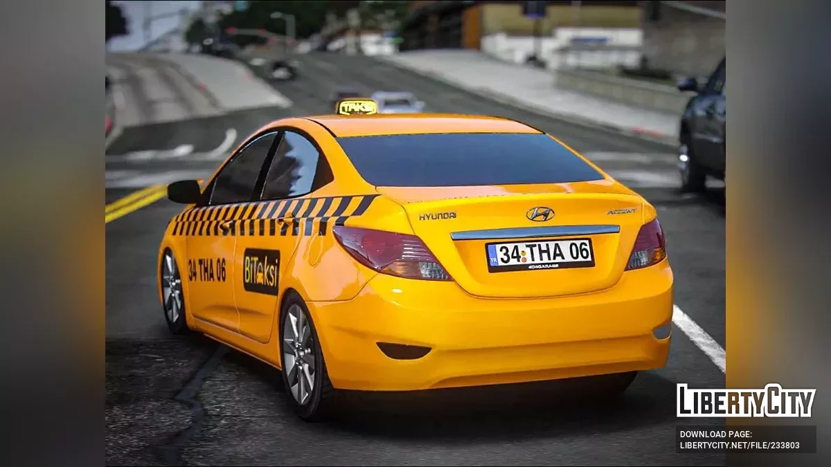 Hyundai Accent Blue Taksi / GTA 5