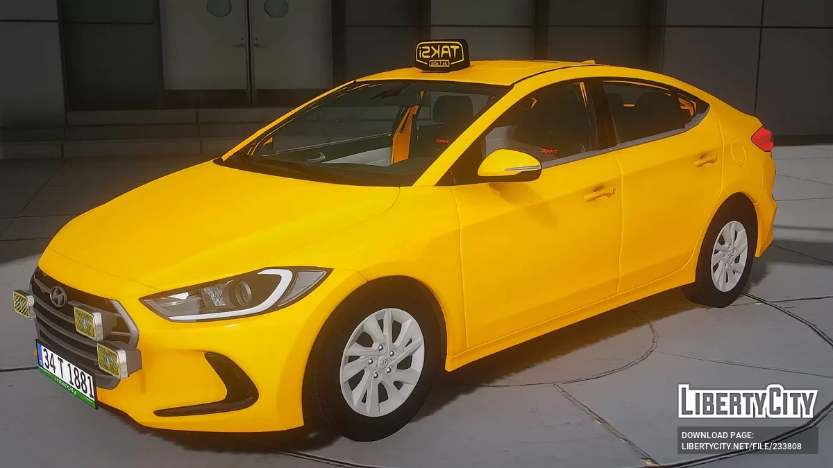 Hyundai Elantra Taksi / GTA 5